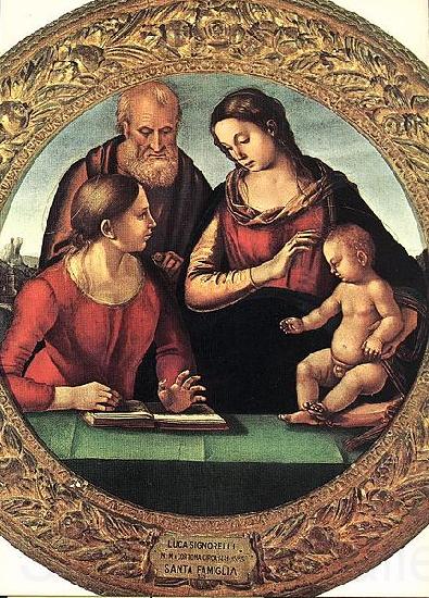 Luca Signorelli The Holy Family with Saint Spain oil painting art